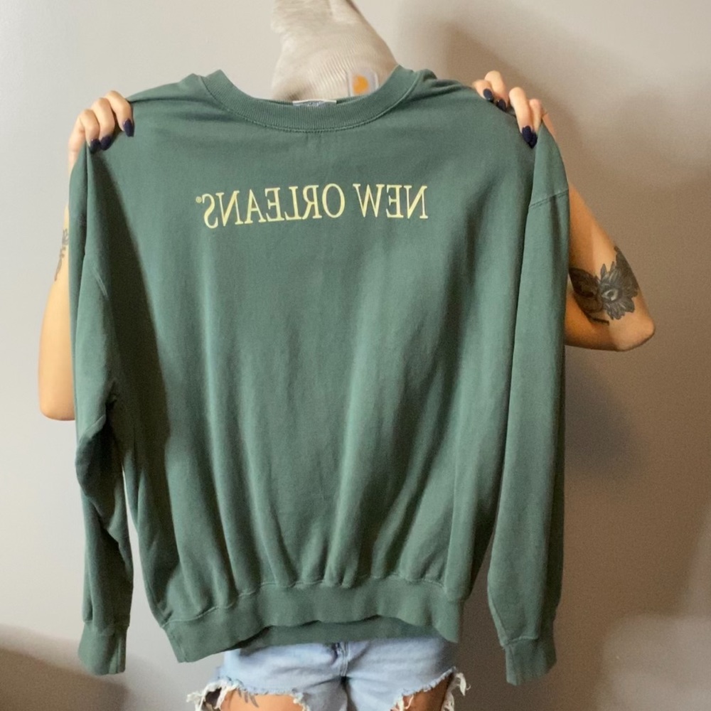 Green New Orleans Sweatshirt. 2XL